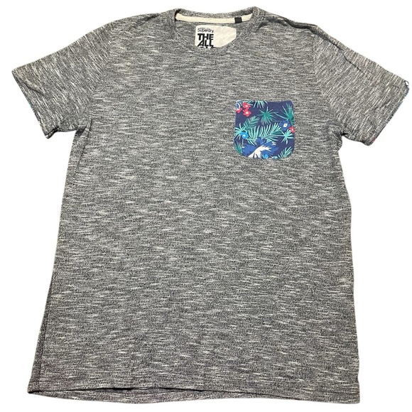 Superdry The All Over Tee Brand Men’s Heather Gray Short Sleeve Crew Neck Size L - Picture 1 of 8